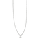 Collier Collier maille forçat or gris et diamant 58 Facettes GU48