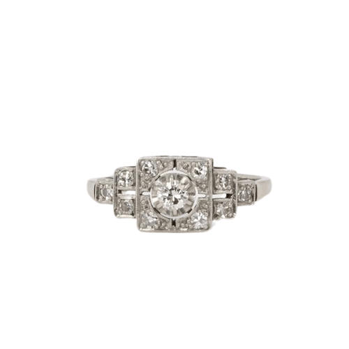 Bague Bague Art Déco diamants 58 Facettes J358