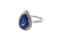 Bague Bague Or Blanc Diamants Tanzanite 58 Facettes