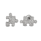 Boucles d'oreilles AKILLIS - PUZZLE- Puce d'oreille en or gris et diamants 58 Facettes DV0776-2