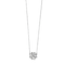 Collier Collier or gris diamants motif trèfle 58 Facettes L4