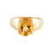 Bague 54 / Citrine / Or Jaune Bague "Moon" en or jaune 18 carats et citrine 58 Facettes BO/220040
