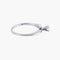 Bague 54.5 / Or Blanc / Diamants Bague "EVA" - Bague solitaire en or blanc 18k et diamant 0,10 ct 58 Facettes BO/220033 STA