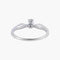 Bague 54.5 / Or Blanc / Diamants Bague "EVA" - Bague solitaire en or blanc 18k et diamant 0,10 ct 58 Facettes BO/220033 STA