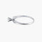 Bague 54.5 / Or Blanc / Diamants Bague "EVA" - Bague solitaire en or blanc 18k et diamant 0,10 ct 58 Facettes BO/220033 STA