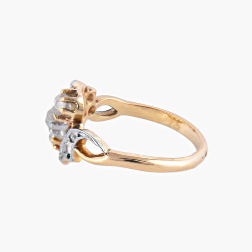 Bague 52 / Or Jaune / Diamants Bague "You" en or jaune 18k et diamants 58 Facettes BO/220063