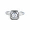 Bague 55 / Platine Bague - Solitaire Art déco en platine et diamant 0,75 ct 58 Facettes BO/220037