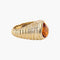 Bague 52 Bague "Shyne" godronnée en or jaune 18 carats et citrine 58 Facettes BO/220038