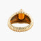 Bague 52 Bague "Shyne" godronnée en or jaune 18 carats et citrine 58 Facettes BO/220038