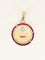 Pendentif Augis - Médaille Amour « Plus qu’hier, moins que demain » en or jaune 18 carats, rubis et diamants 58 Facettes 1121.3