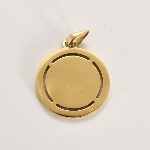 Pendentif AUGIS - Médaille en or, rubis et diamants 58 Facettes MTB1218X2