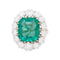 Bague 58 Bague Marguerite Emeraude 58 Facettes