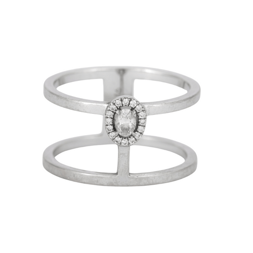 Bague 54 MESSIKA - Bague Glam Azone Deux Rangs 58 Facettes DV0360-2