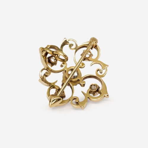 Broche Broche en or 18k avec diamant 1 ct (6,25 g) 58 Facettes 22685B