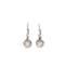 Boucles d'oreilles Dormeuses vintage or blanc diamants 0,30 ct 58 Facettes J447