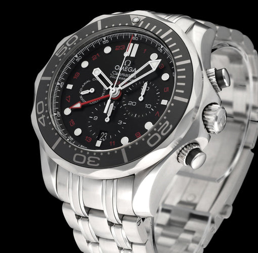 Montre Omega Seamaster Diver 300 M GMT - Montre 44 mm acier 58 Facettes OMG/SEA/322