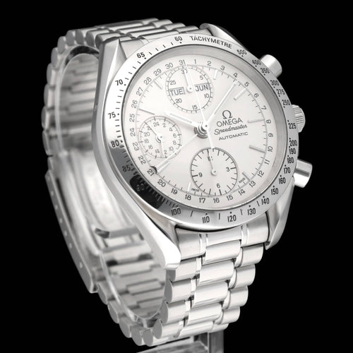Montre Omega Speedmaster Day-Date - Montre acier réf. 3521.30.00 (1998), boîte et papiers 58 Facettes OMG/SPE/530