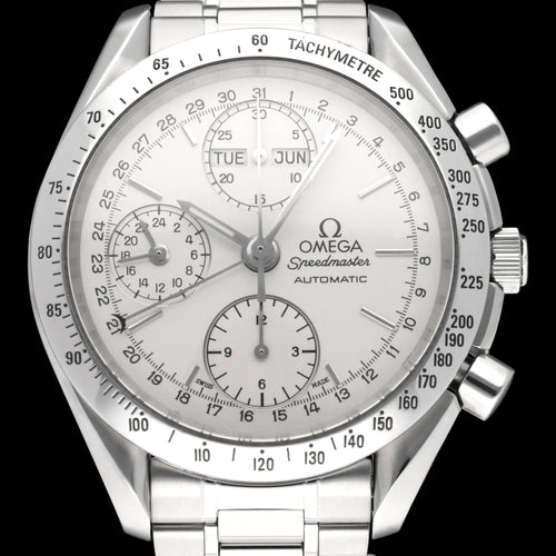 Montre Omega Speedmaster Day-Date - Montre acier réf. 3521.30.00 (1998), boîte et papiers 58 Facettes OMG/SPE/530