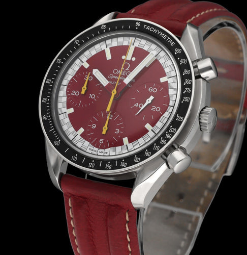 Montre Omega Speedmaster Reduced Schumacher - Montre automatique 39 mm en acier 58 Facettes OMG/SPE/533