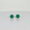 Boucles d'oreilles Boucles d’oreilles fleur vintage en or 14k et émeraudes 58 Facettes 2601023