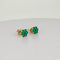 Boucles d'oreilles Boucles d’oreilles fleur vintage en or 14k et émeraudes 58 Facettes 2601023