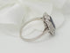 Bague 52.5 Bague Pompadour en or blanc 18 kt, saphir et diamants 58 Facettes 33190
