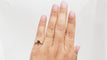 Bague 51 Bague cabochon saphir et diamants en or jaune 18 kt 58 Facettes 32794