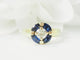 Bague 51 Bague ronde en or jaune 18 ct avec diamant et saphirs 58 Facettes 33402