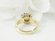 Bague 51 Bague ronde en or jaune 18 ct avec diamant et saphirs 58 Facettes 33402