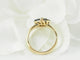 Bague 51 Bague ronde en or jaune 18 ct avec diamant et saphirs 58 Facettes 33402