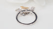 Bague 54 Bague breloques en or blanc et jaune 18 kt et diamants 58 Facettes 21505