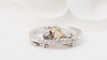 Bague 54 Bague breloques en or blanc et jaune 18 kt et diamants 58 Facettes 21505