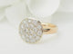 Bague 51 Bague en or jaune 18 ct sertie de diamants 58 Facettes 33406
