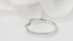Bague 54 Bague Zig Zag en or blanc 18 ct et diamants 58 Facettes 32749