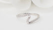 Bague 54 Bague Zig Zag en or blanc 18 ct et diamants 58 Facettes 32749