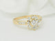 Bague 53 Bague marguerite en or jaune 18 ct et diamants 58 Facettes 33442