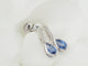 Boucles d'oreilles Boucles d’oreilles pendantes en or blanc 18 kt, saphirs et diamants 58 Facettes 6078