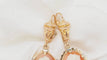 Boucles d'oreilles Pendants d'oreilles en or jaune 18 ct avec camée coquillage 58 Facettes 32620
