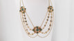 Collier Collier esclave en or jaune émaillé 18 ct et perles fines 58 Facettes 32174