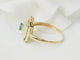 Bague 62 Bague en or jaune 18 ct avec émeraudes et diamants 58 Facettes 33466