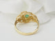 Bague 52.5 Bague vintage en or jaune 18 ct avec émeraude et diamants 58 Facettes 33274