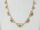 Collier Collier draperie fin XIXe siècle en or jaune 18 kt 58 Facettes 33486
