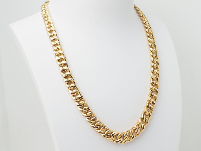 Collier Collier maille américaine en or jaune 18 ct 58 Facettes 33476