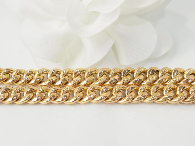 Collier Collier maille américaine en or jaune 18 ct 58 Facettes 33476