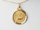 Pendentif Augis - Pendentif médaille d'amour en or jaune 18 ct, diamant et rubis 58 Facettes 33495