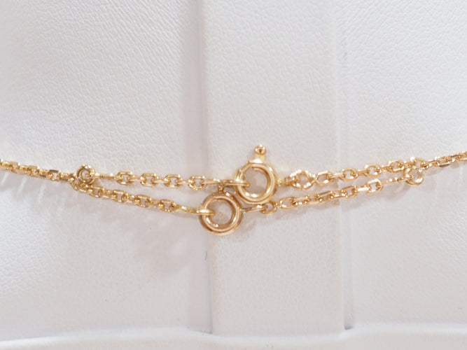 Collier Collier pendentif en or jaune 18 kt, émeraude et diamants 58 Facettes 33327