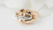 Bague 53 Bague tank années 1940 en or rose 18 kt et diamants 58 Facettes 32939