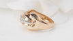 Bague 53 Bague tank années 1940 en or rose 18 kt et diamants 58 Facettes 32939