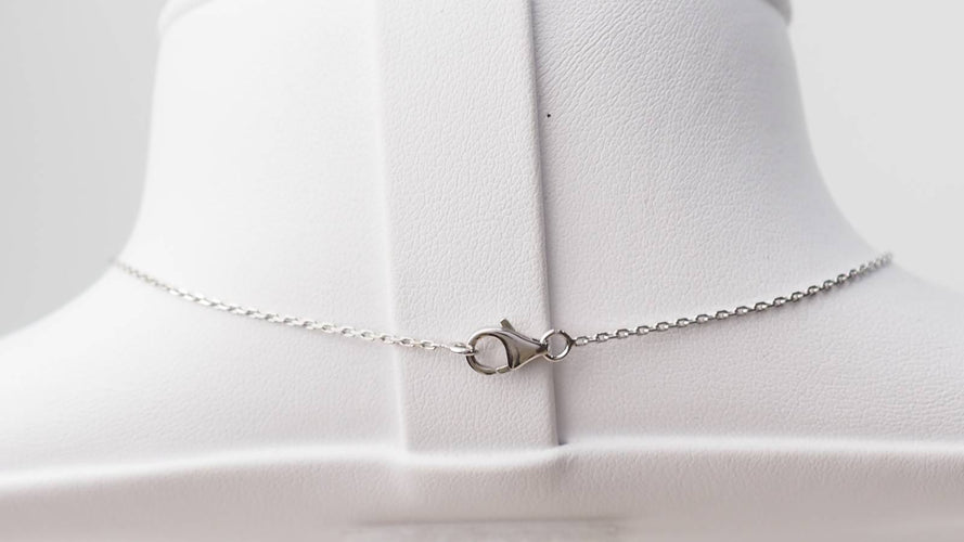 Collier Collier pendentif cercle en or blanc 18 ct et diamants 58 Facettes 32920