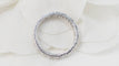 Bague 49.5 Alliance américaine tour complet en or blanc 18 ct et diamants 0,90 ct 58 Facettes 30727